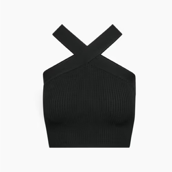 Aritzia Black Cross-Strap Tank Top - Picture 3 of 4